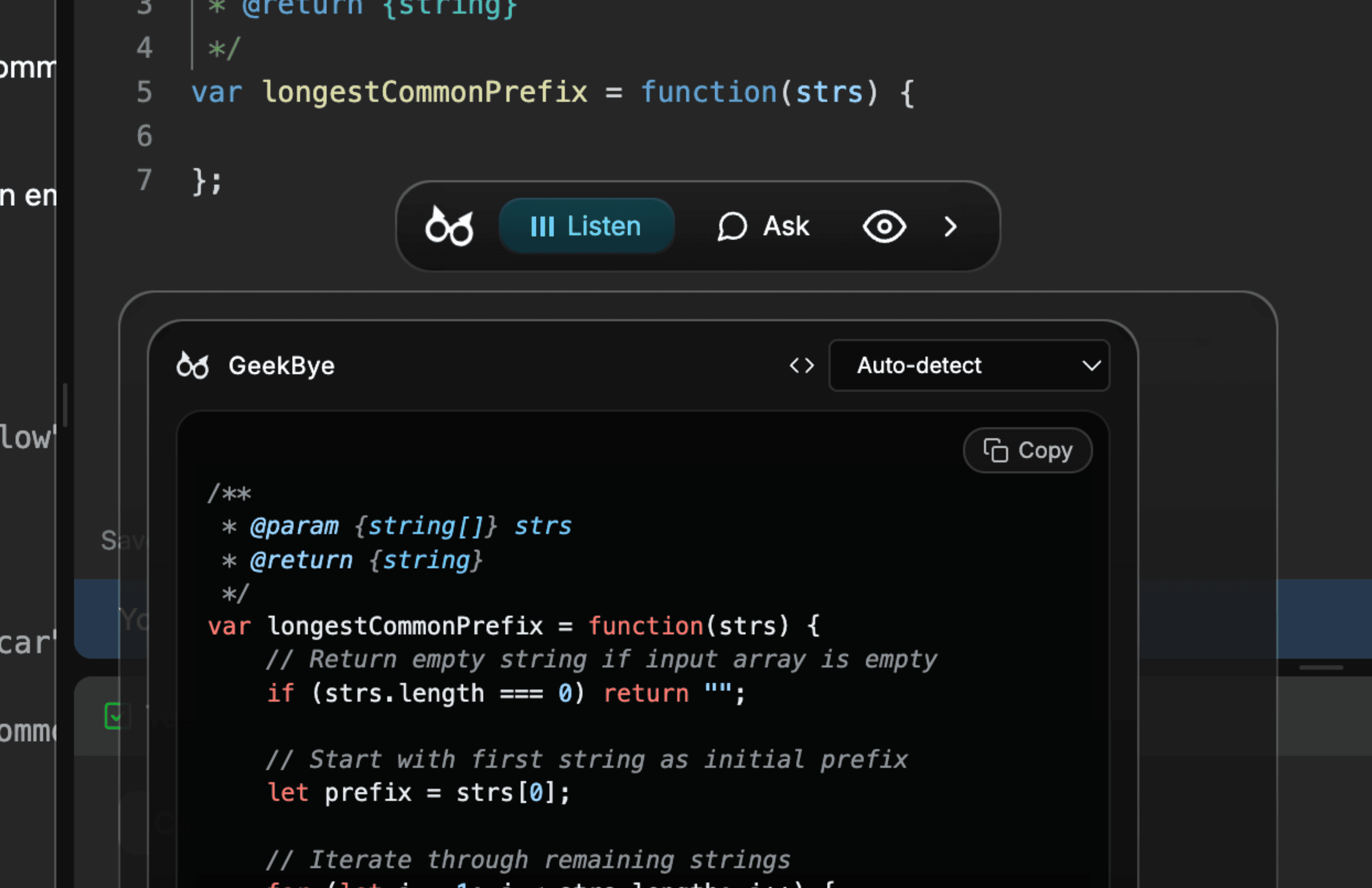 Instant coding answers