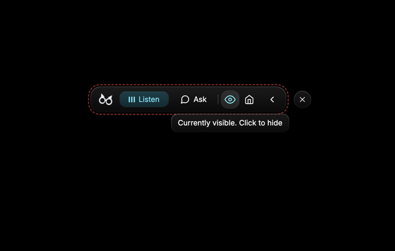 GeekBye visibility toggle